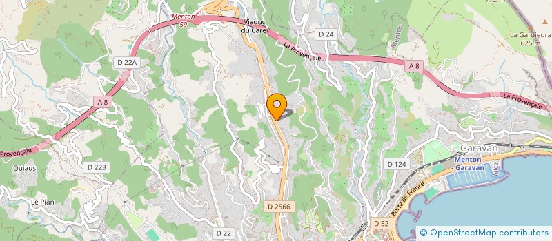 localisation de l'entreprise SCI CHRISTIE  MENTON