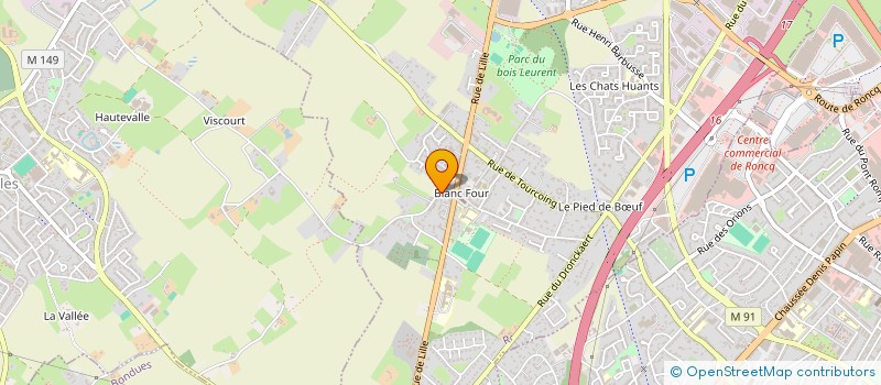 localisation de l'entreprise SCI CHRISTIMO à RONCQ