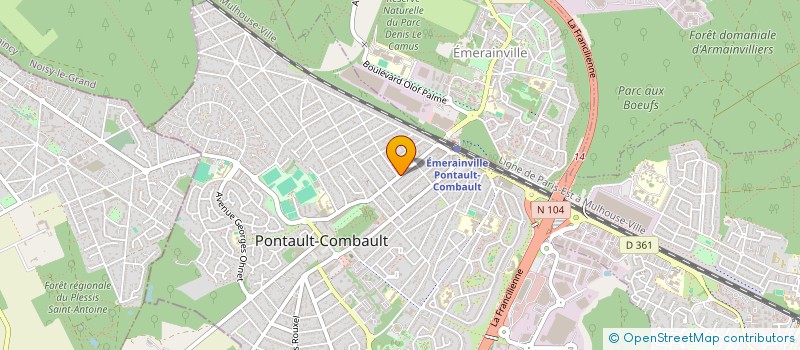 localisation de l'entreprise SCI CHRISTINA à PONTAULT-COMBAULT
