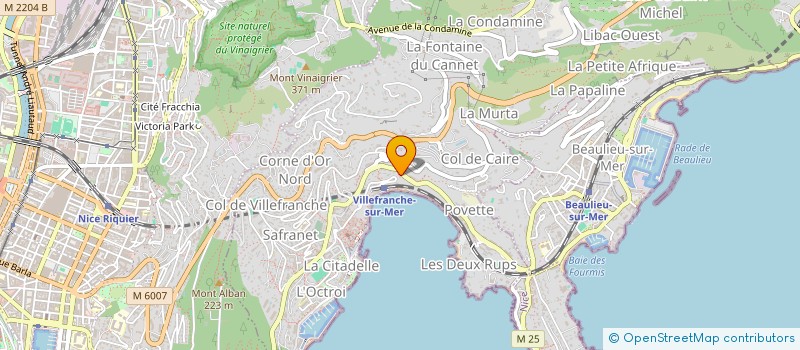 localisation de l'entreprise SCI CHRISTINA à VILLEFRANCHE-SUR-MER