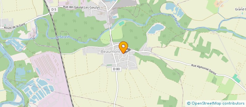 localisation de l'entreprise SCI CHRISTINE B  BEAUMONT