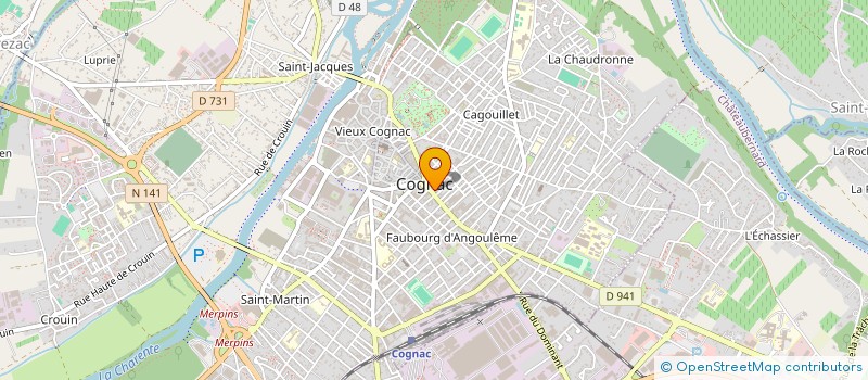 localisation de l'entreprise SCI CHRISTINE-JMC à COGNAC