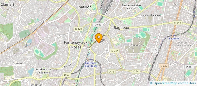 localisation de l'entreprise SCI CHRISTISA à FONTENAY-AUX-ROSES