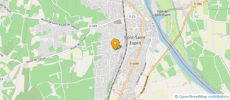 localisation de l'entreprise SCI CHRISTISA  PONT-SAINT-ESPRIT