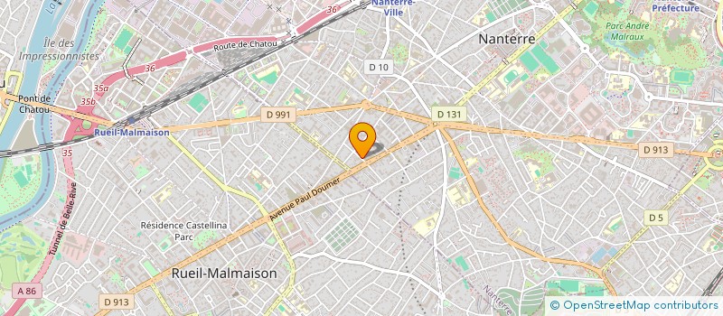 localisation de l'entreprise SCI CHRISTIVE  NANTERRE