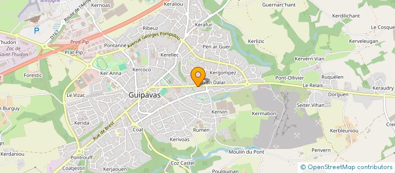 localisation de l'entreprise SCI CHRISTO  GUIPAVAS