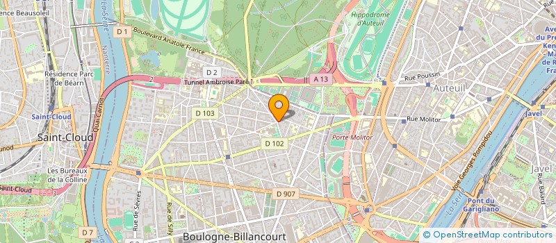 localisation de l'entreprise SCI CHRISTOL à BOULOGNE-BILLANCOURT