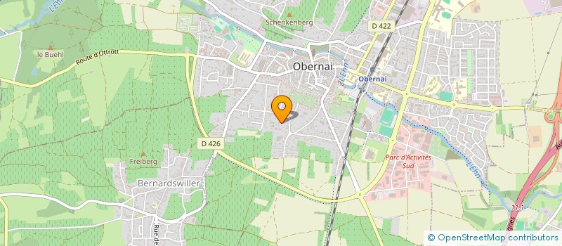 localisation de l'entreprise SCI CHRISTOM à OBERNAI