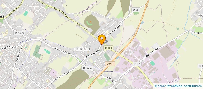 localisation de l'entreprise SCI CHRISTOPHE COLOMB  HAILLICOURT