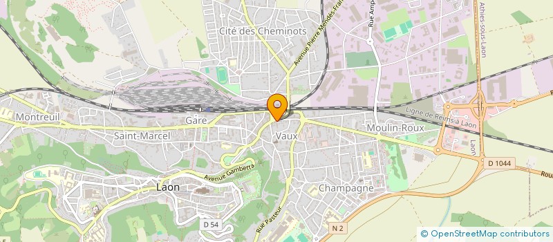 localisation de l'entreprise SCI CHRISTOPHE ET KATY à LAON