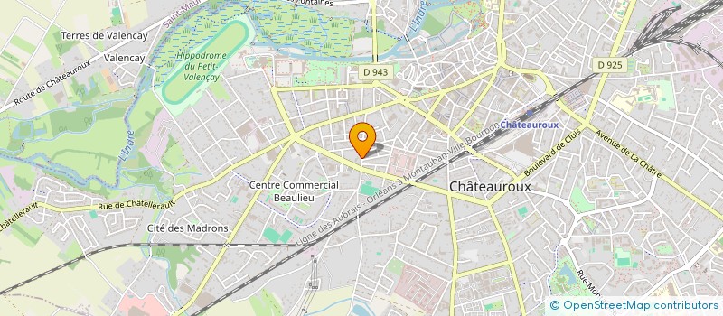 localisation de l'entreprise SCI CHRISTOPHE ET SYLVIE LUCAS  CHATEAUROUX