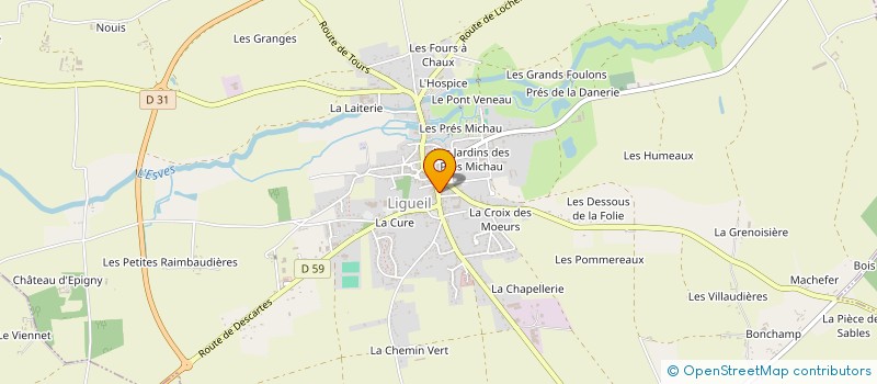 localisation de l'entreprise SCI CHRISVAL  LIGUEIL