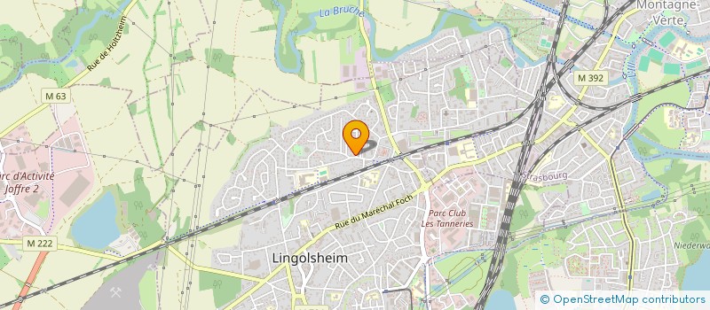 localisation de l'entreprise SCI CHRISVAL  LINGOLSHEIM