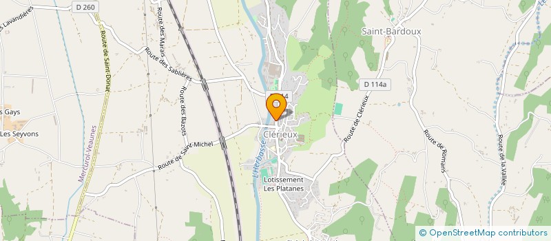 localisation de l'entreprise SCI CHRISVALARNO  CLERIEUX