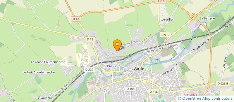 localisation de l'entreprise SCI CHRISVALU à SAINT-SULPICE-SUR-RISLE
