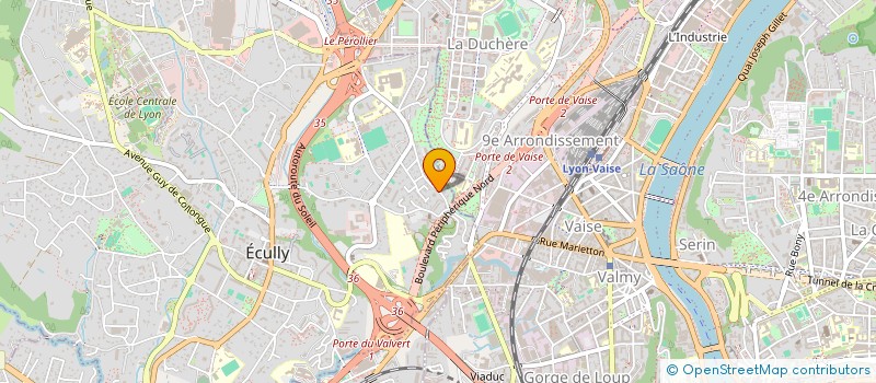 localisation de l'entreprise SCI CHRISVETTE à ECULLY