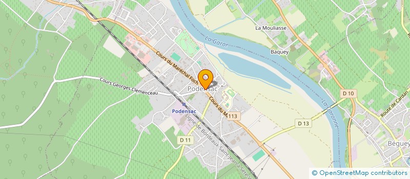 localisation de l'entreprise SCI CHRISVIR  PODENSAC