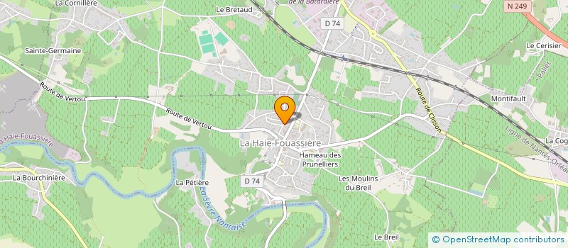 localisation de l'entreprise SCI CHRISYL  LA HAIE-FOUASSIERE