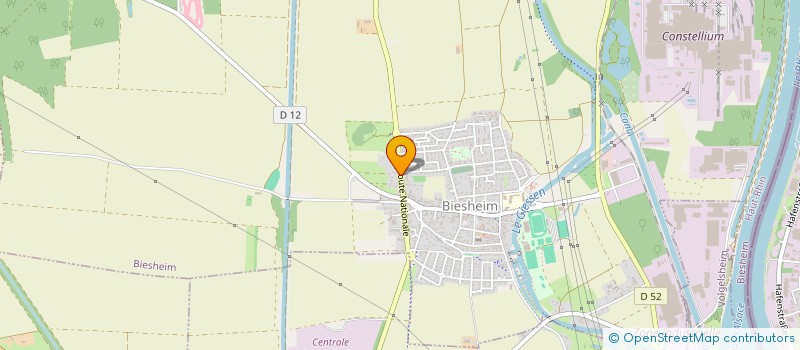 localisation de l'entreprise SCI CHRIT - HUG  BIESHEIM