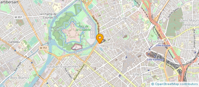 localisation de l'entreprise SCI CHRIVIRAUDE à LILLE