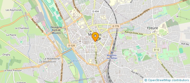 localisation de l'entreprise SCI CHROMU à MOULINS