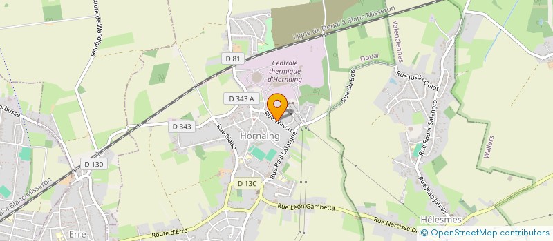 localisation de l'entreprise SCI CHRONOS  HORNAING