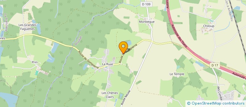 localisation de l'entreprise SCI CHRYOM  DRUILLAT