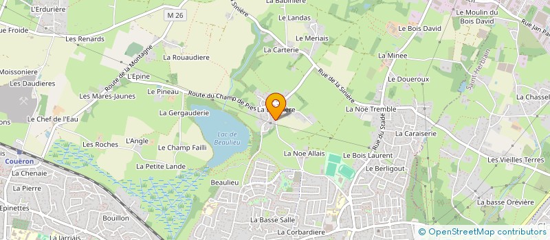 localisation de l'entreprise SCI CHRYSALIDE à COUERON