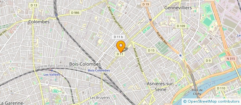 localisation de l'entreprise SCI CHRYSALIDE à BOIS-COLOMBES