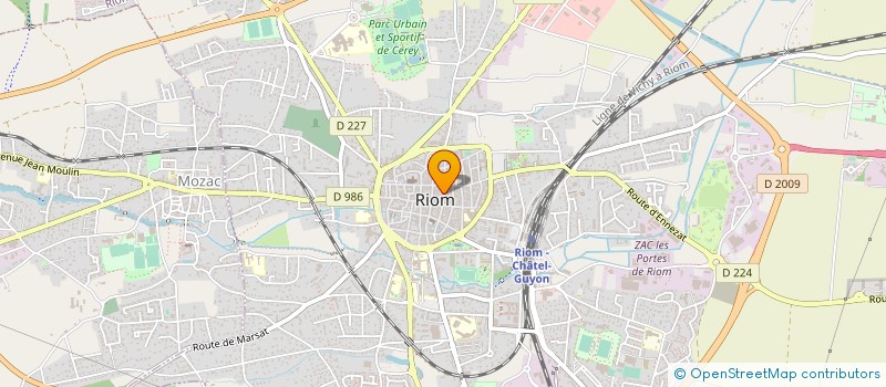 localisation de l'entreprise SCI CHRYSALIX  RIOM