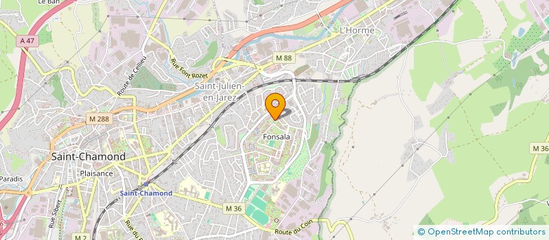 localisation de l'entreprise SCI CHRYSALLIS  SAINT-CHAMOND