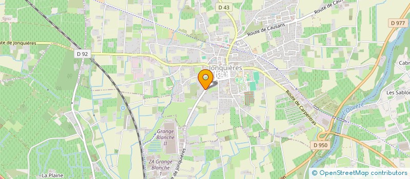 localisation de l'entreprise SCI CHRYSARFLOR 1  JONQUIERES