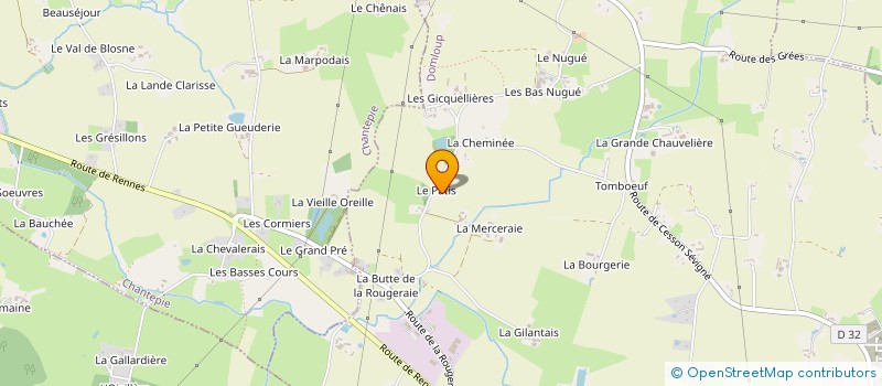 localisation de l'entreprise SCI CHRYSKAR  DOMLOUP