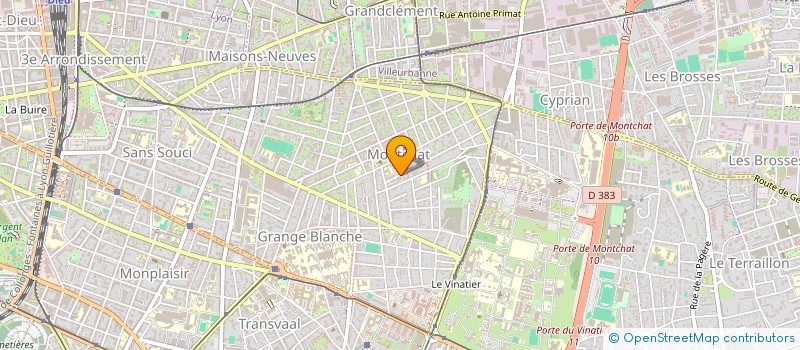 localisation de l'entreprise SCI CHRYSOSTOME  LYON