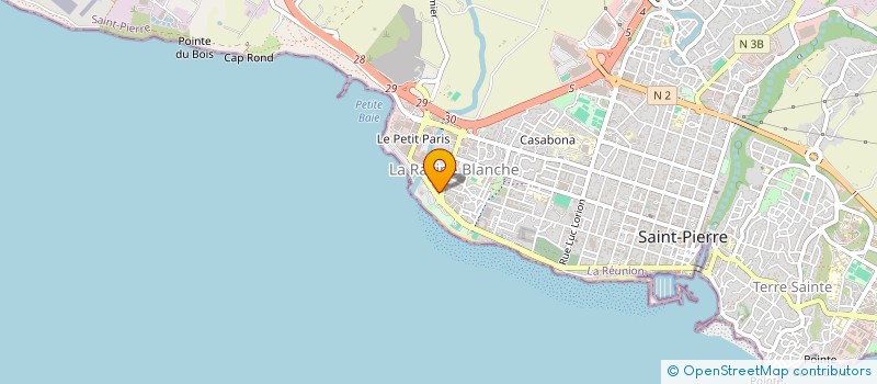 localisation de l'entreprise SCI CHRYSTAL à SAINT-PIERRE