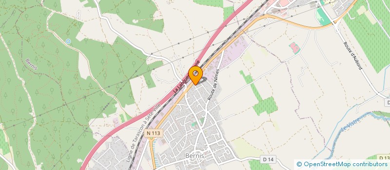 localisation de l'entreprise SCI CHRYVEFRANATH  BERNIS