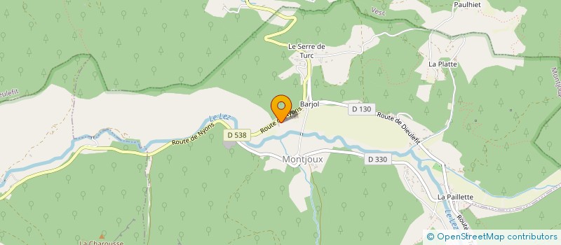 localisation de l'entreprise SCI CHST IMMO  MONTJOUX