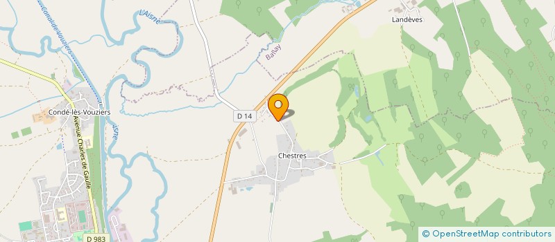 localisation de l'entreprise SCI CHTA  VOUZIERS