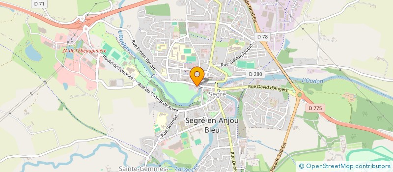 localisation de l'entreprise SCI CHULIO à SEGRE-EN-ANJOU BLEU