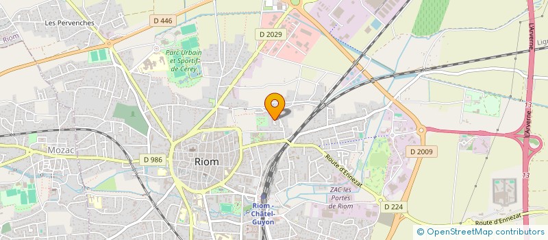 localisation de l'entreprise SCI CHUM PHON  RIOM