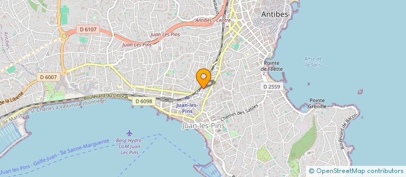 localisation de l'entreprise SCI CHURCH 1 PROPERTIES à ANTIBES