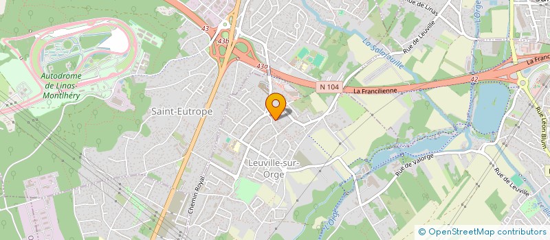 localisation de l'entreprise SCI CHURTINEM  LEUVILLE-SUR-ORGE