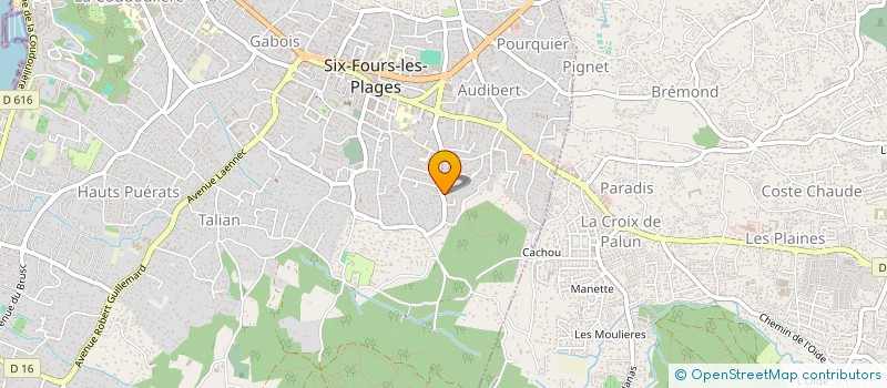 localisation de l'entreprise SCI CHUTES-LAVIE à SIX-FOURS-LES-PLAGES