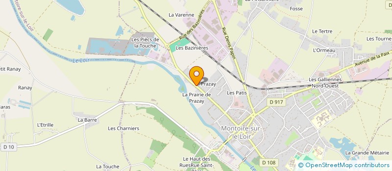 localisation de l'entreprise SCI CHUTHO  MONTOIRE-SUR-LE-LOIR