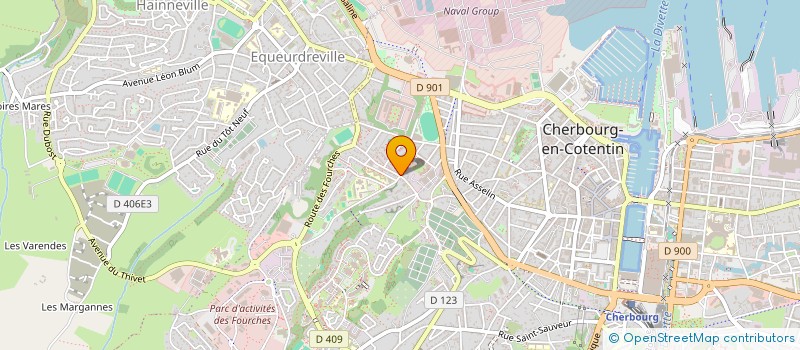 localisation de l'entreprise SCI CHUTINE à CHERBOURG-EN-COTENTIN