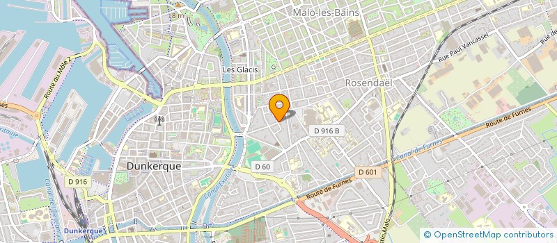 localisation de l'entreprise SCI CHV INVEST à DUNKERQUE