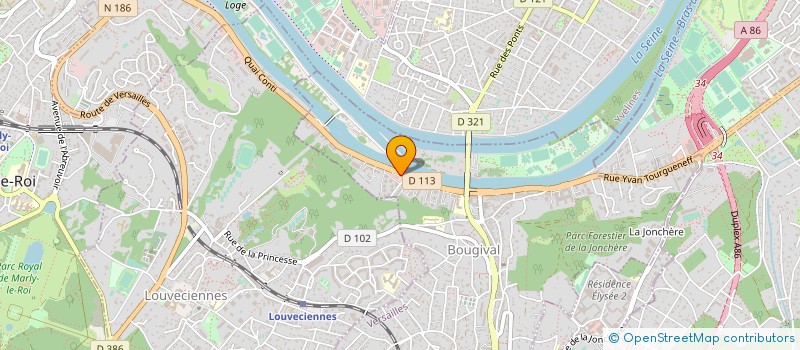 localisation de l'entreprise SCI CHYPRE  BOUGIVAL