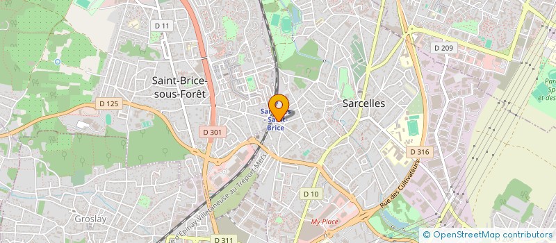 localisation de l'entreprise SCI CHYREL à SAINT-BRICE-SOUS-FORET