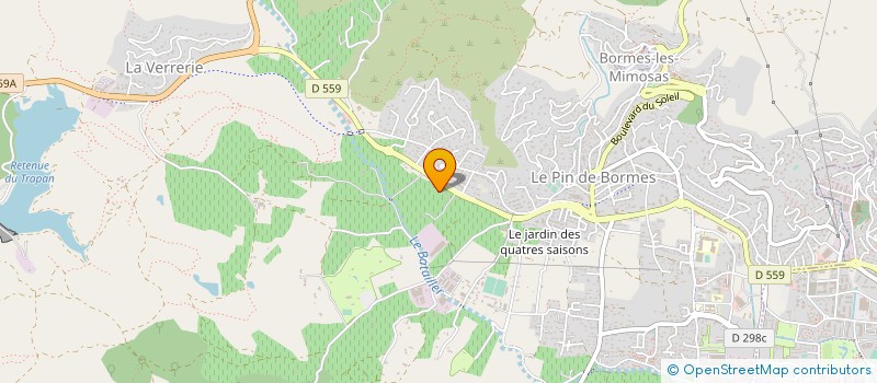localisation de l'entreprise SCI CHYSPAT à BORMES-LES-MIMOSAS