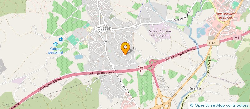 localisation de l'entreprise SCI CIABAT  POUSSAN